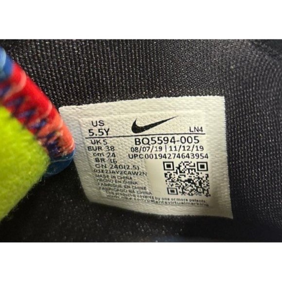 Nike Lebron 17 Multicolor Gradient Knit Basketball Shoes US‎ 5.5Y - Picture 9 of 16